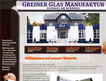 Tablet Screenshot of greiner-glas-manufaktur.de